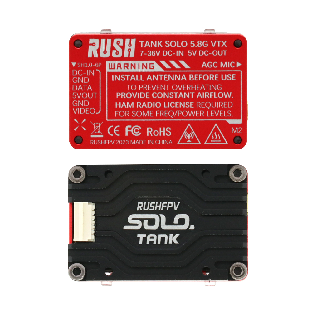 RUSH Solo Tank 5.8G VTX 비디오 트랜 - Foxeer Reaper Extreme 2.5W Vtx 리뷰 및 가격